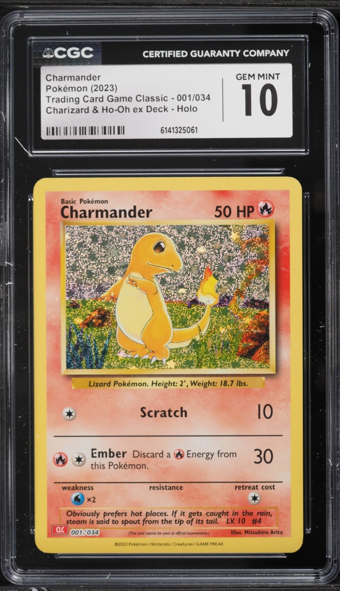 2023 Pokemon TCG Classic Collection Holo Charmander #1 CGC 10 GEM MINT