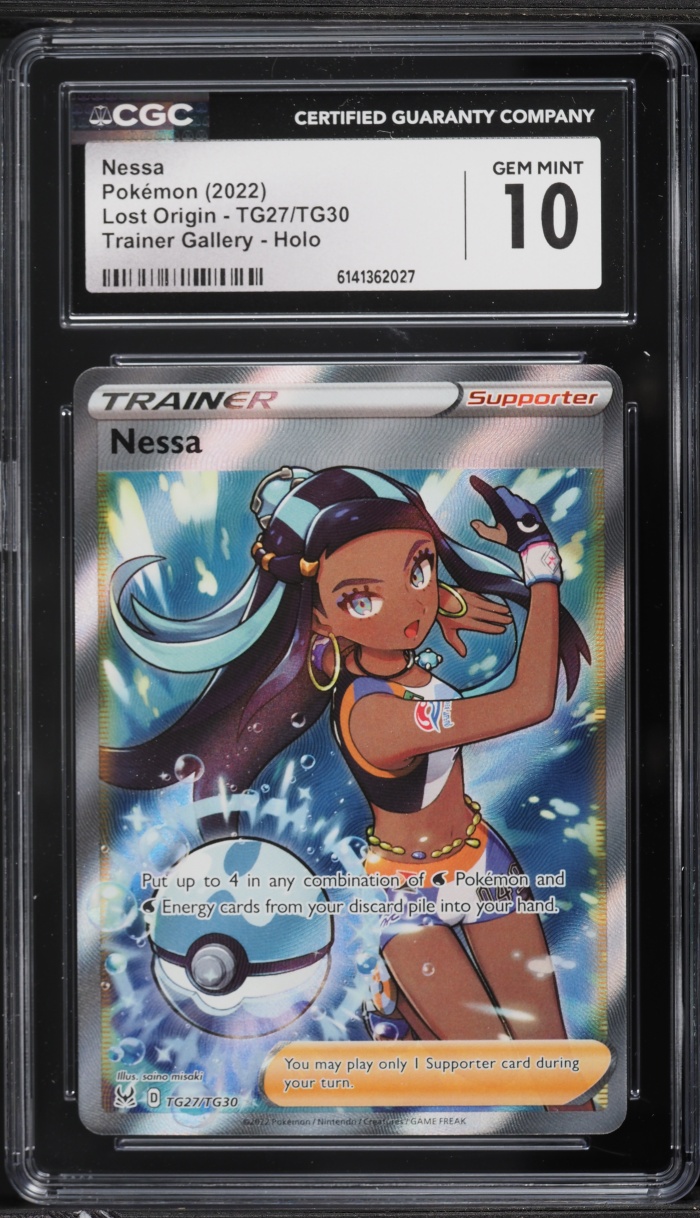 2022 Pokemon Sword & Shield Lost Origin CHR Nessa #TG27 CGC 10 GEM MINT