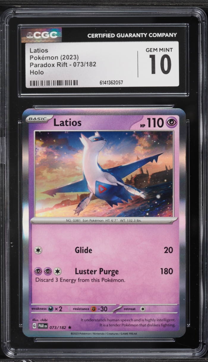 2023 Pokemon Scarlet & Violet Paradox Rift Holo Latios #73 CGC 10 GEM MINT