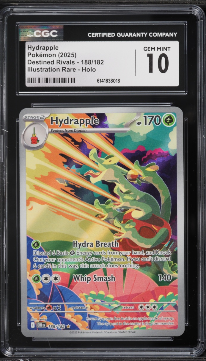2025 Pokemon Scarlet & Violet Destined Rivals IR Hydrapple #188 CGC 10 GEM MINT