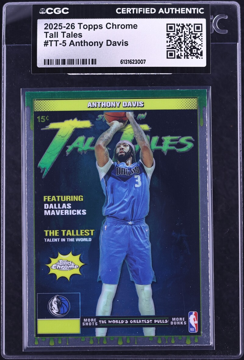 2025 Topps Chrome Tall Tales Anthony Davis #TT-5 CGC AUTH on Fanatics ...