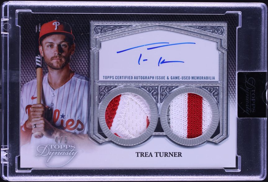 2023 Topps Chrome Let's Go Red Refractor Trea Turner /5 #LGC-34