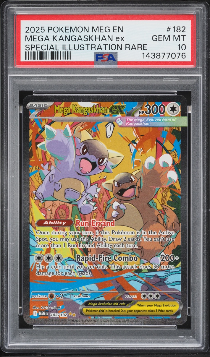 2025 Pokemon Mega Evolution SIR Mega Kangaskhan Ex #182 PSA 10 GEM MINT