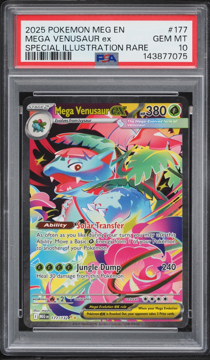 2025 Pokemon Mega Evolution SIR Mega Venusaur Ex #177 PSA 10 GEM MINT