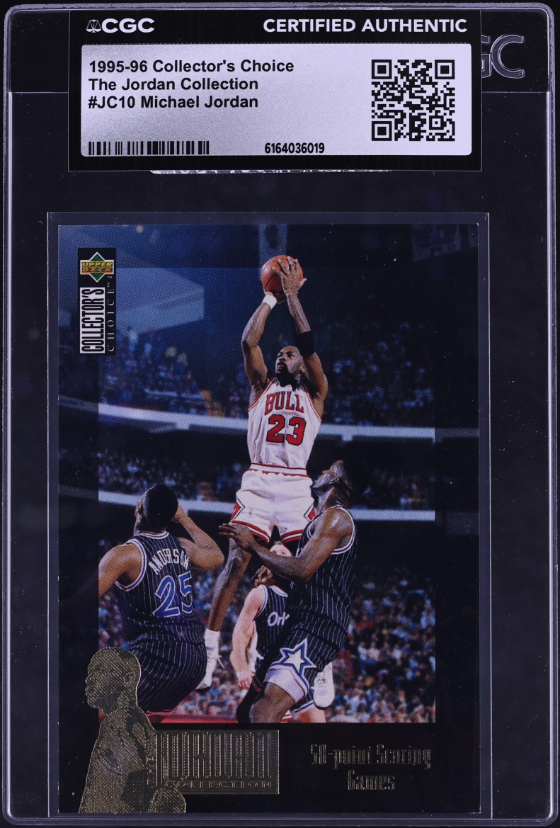 1995 Collector's Choice The Jordan Collection Michael Jordan #JC10 CGC AUTH