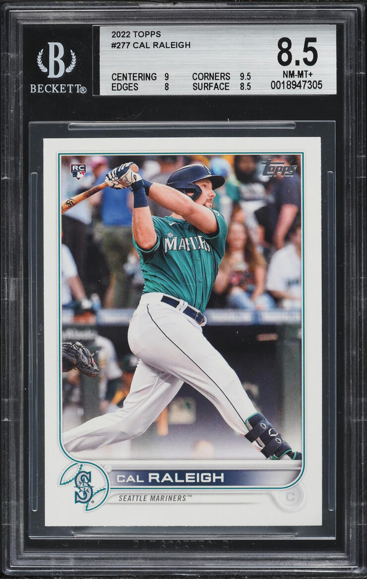 2022 Topps Cal Raleigh ROOKIE #277 BGS 8.5 NM-MT+
