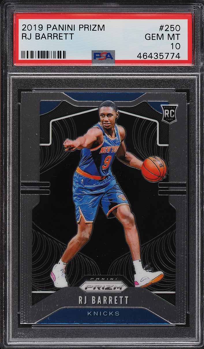 その他 RJ Barrett RC rookie auto PSA9 2019 Panini Prizm Purple Pulsar RJ Barrett ROOKIE /35 #250 BGS 9.5