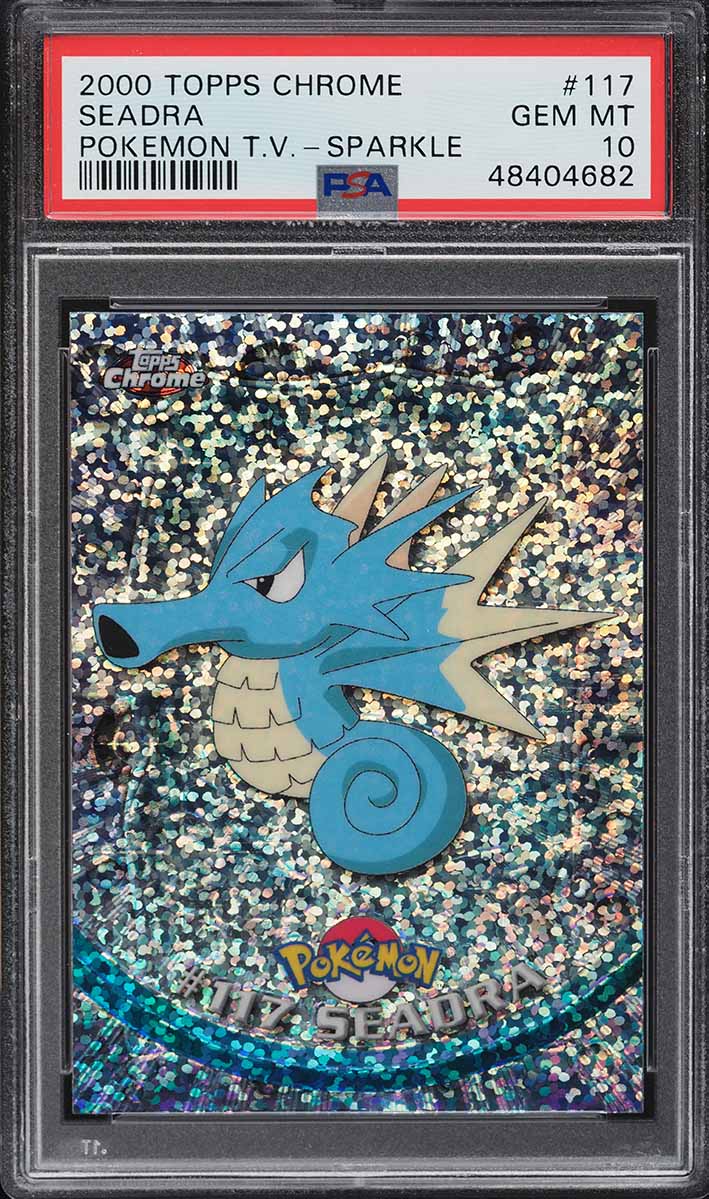2000 Pokemon Topps Chrome Series 2 Sparkle Seadra #117 PSA 10 GEM MINT