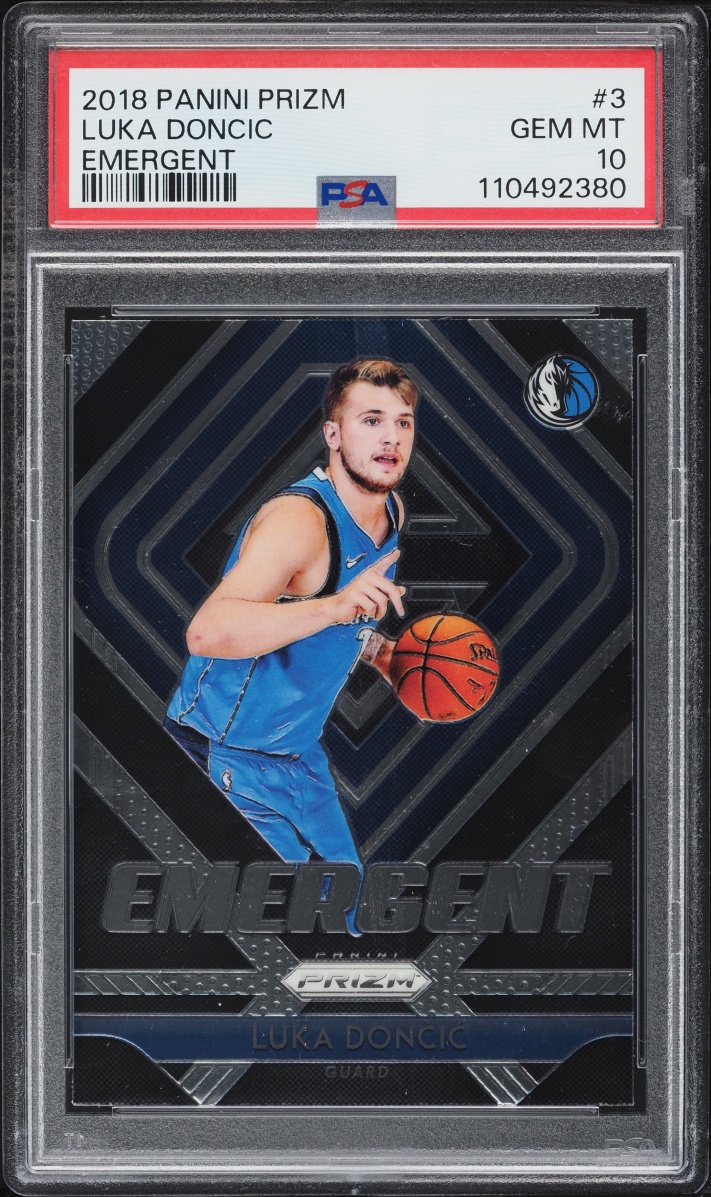 2018 Panini Prizm Emergent Luka Doncic ROOKIE #3 PSA 10 GEM MINT