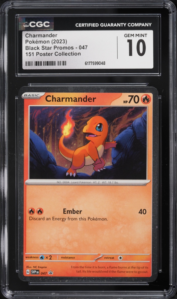 2023 Pokemon Scarlet & Violet Promo 151 Poster Collection Charmander #47 CGC 10 GEM MINT