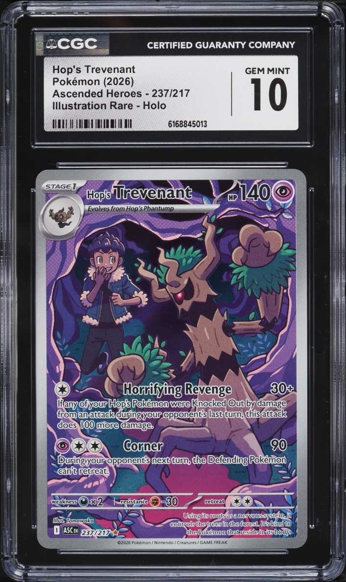2026 Pokemon Mega Evolution Ascended Heroes IR Hop's Trevenant #237 CGC 10 GEM MINT