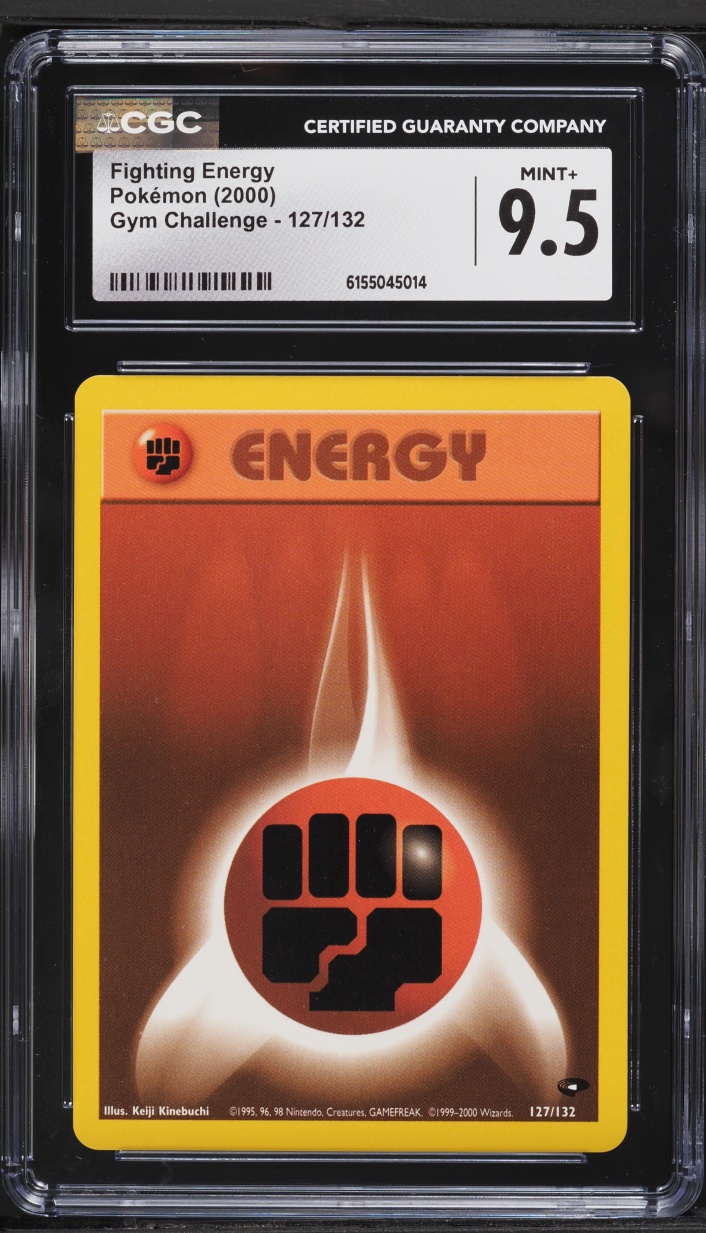 2000 Pokemon Gym Challenge Fighting Energy #127 CGC 9.5 MINT+