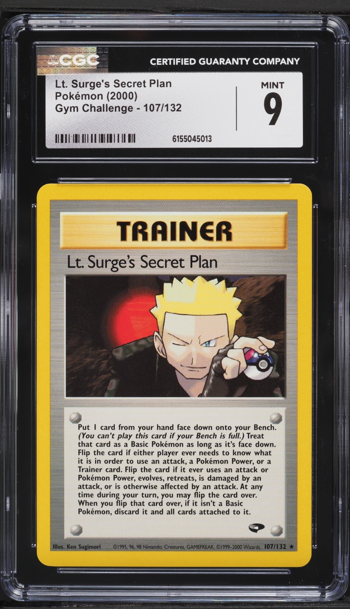 2000 Pokemon Gym Challenge Lt. Surge's Secret Plan #107 CGC 9 MINT