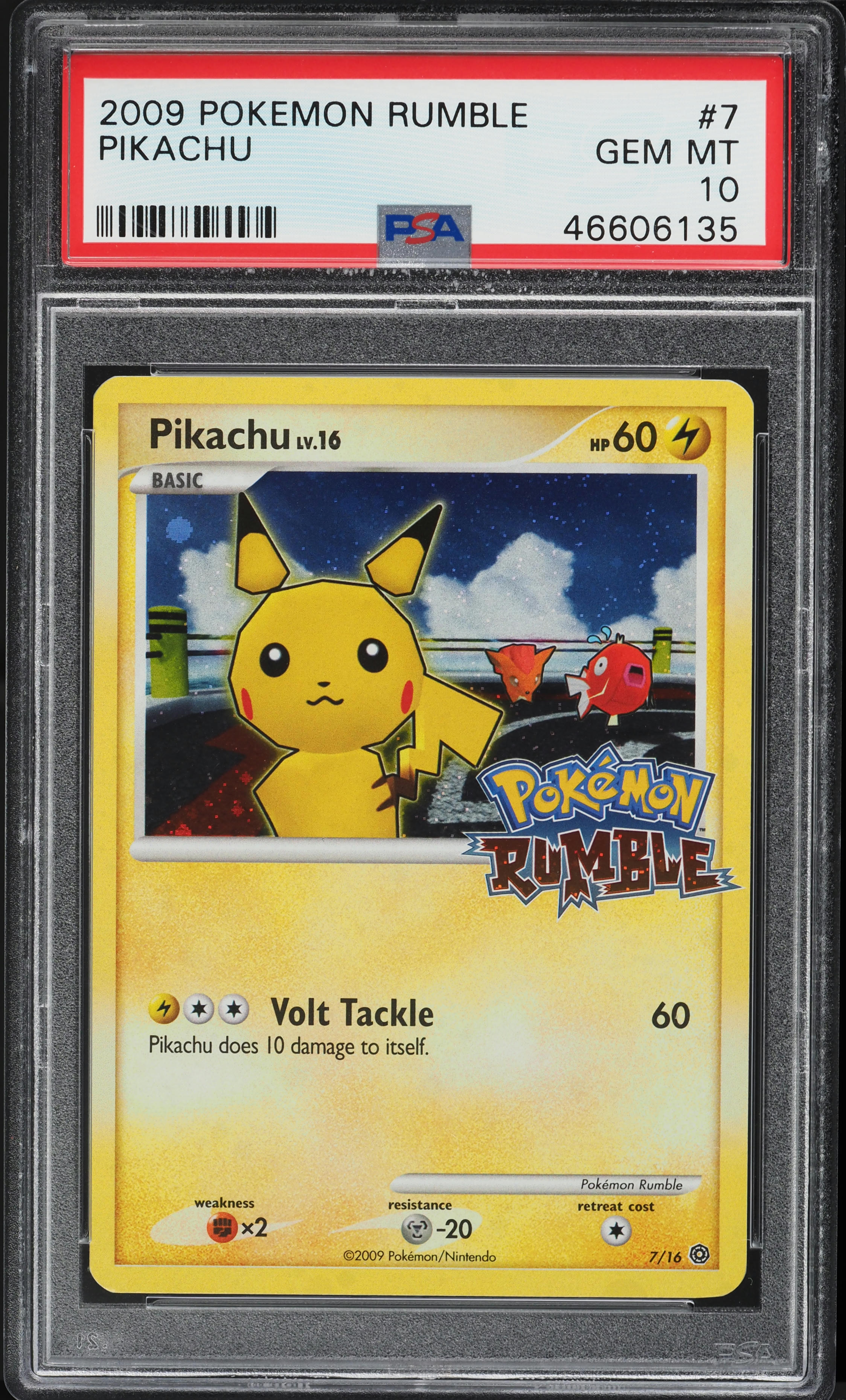 2009 Pokemon Platinum Rumble Pikachu #7 PSA 10 GEM MINT