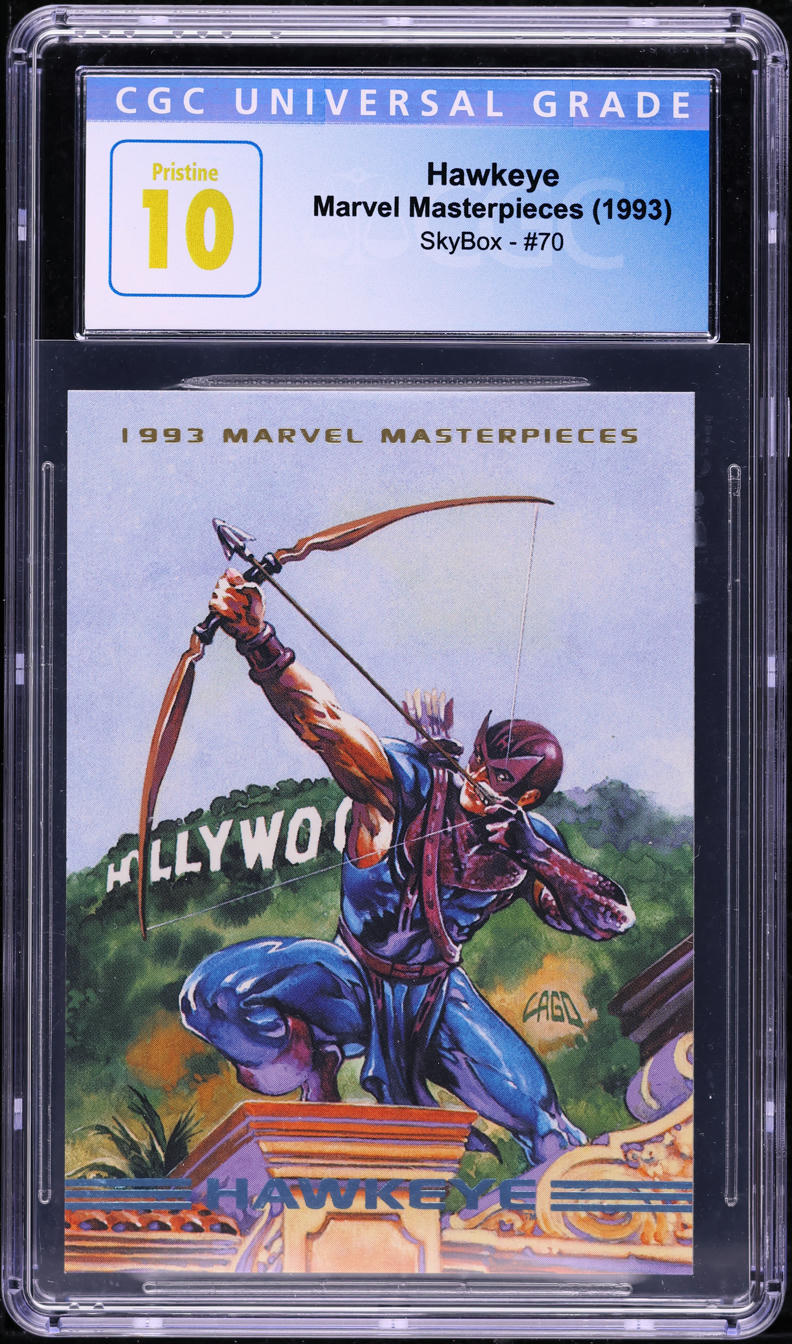 1993 Marvel Skybox Masterpieces Hawkeye #70 CGC 10 PRISTINE on Fanatics ...