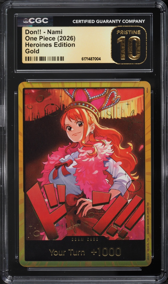 2026 One Piece Heroines Edition Gold Don!! Nami CGC 10 PRISTINE
