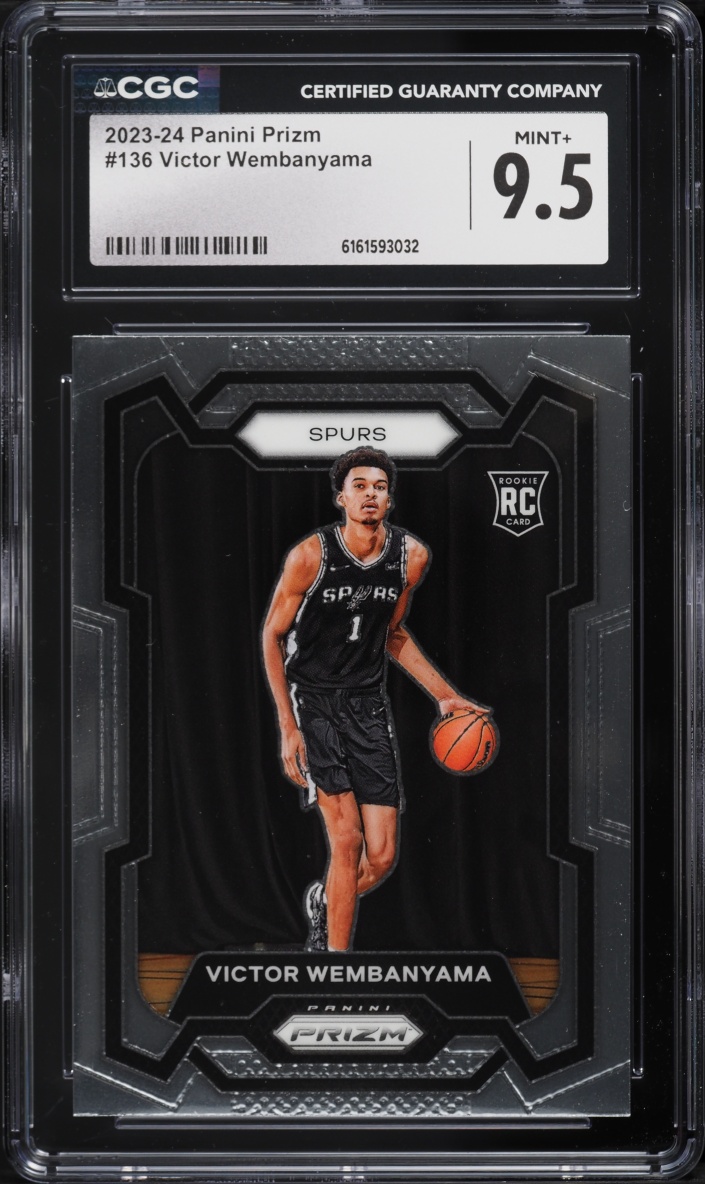 2023 Panini Prizm Victor Wembanyama ROOKIE #136 CGC 9.5 MINT+