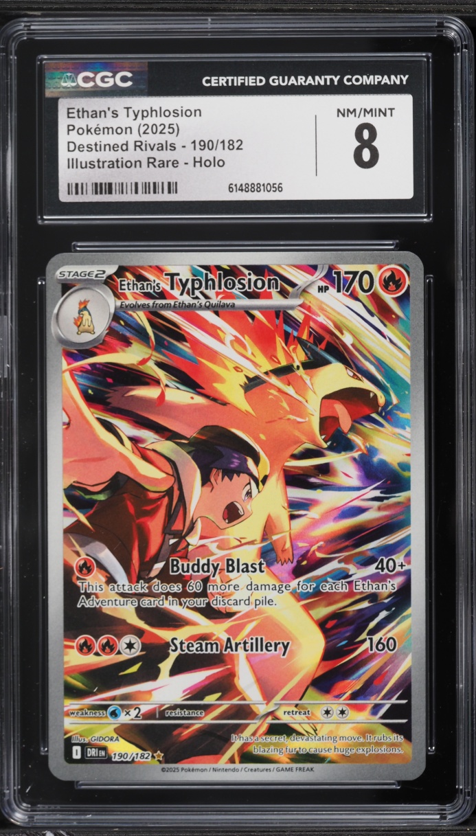 2025 Pokemon Scarlet & Violet Destined Rivals IR Ethan's Typhlosion #190 CGC 8 NM-MT