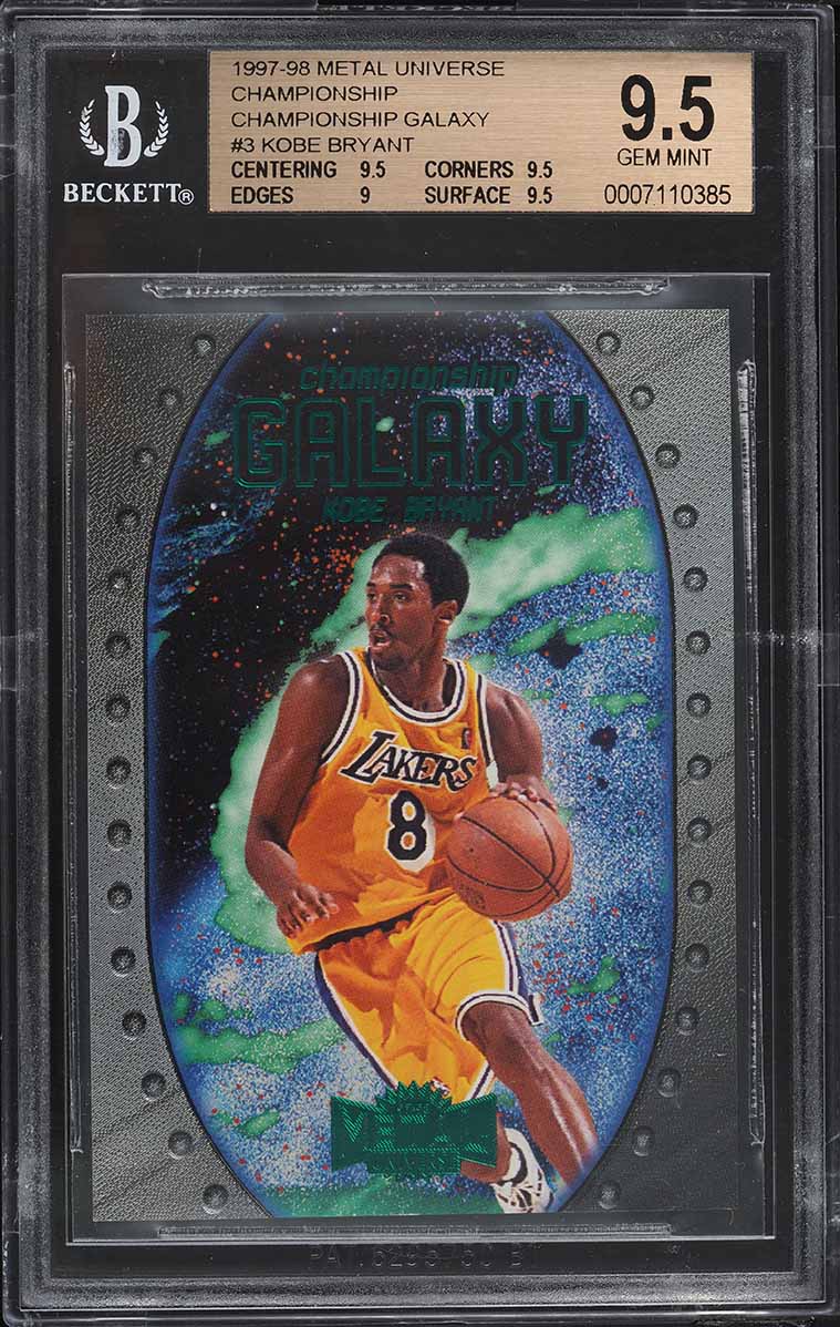 1997 Metal Universe Championship Galaxy Kobe Bryant #3 PSA 9
