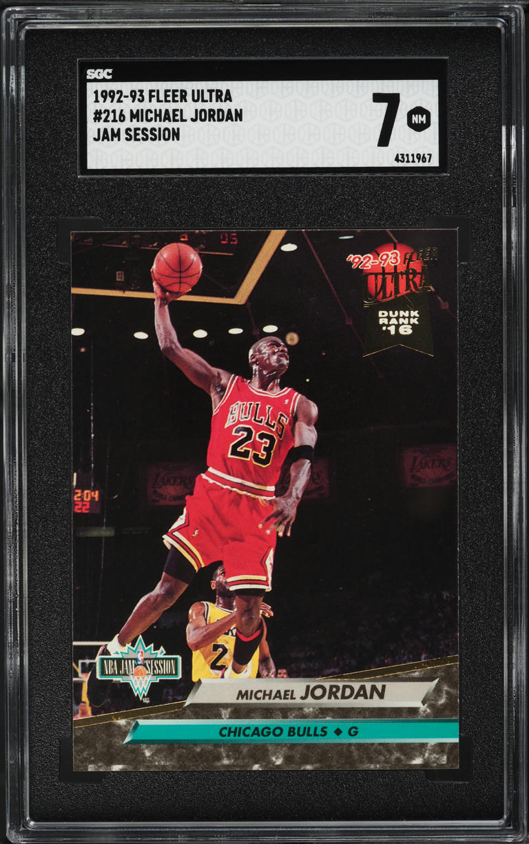 1992 Ultra Jam Session Michael Jordan #216 SGC 7 NRMT