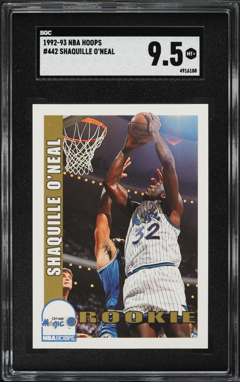 1992 Hoops Shaquille O'Neal ROOKIE #442 SGC 9.5 MINT+