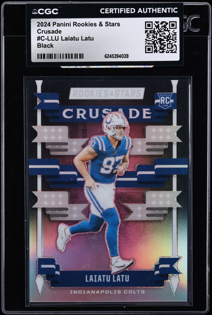 2024 Panini Stars Crusade Black Laiatu Latu ROOKIE 1/1 #C-LLU CGC AUTH