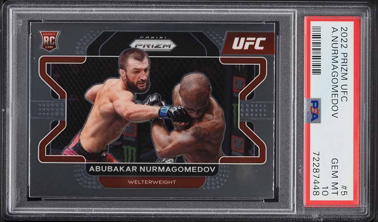 2022 Panini Prizm UFC Abubakar Nurmagomedov ROOKIE #5 PSA 10 GEM MINT