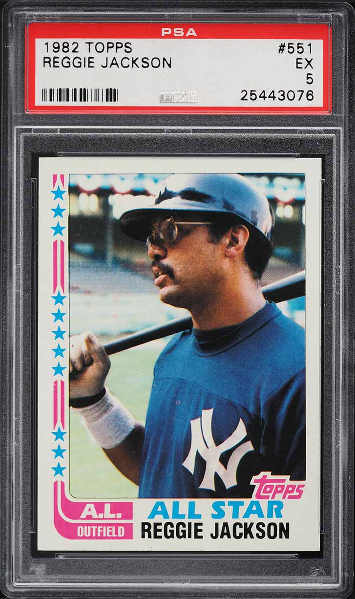 1982 Topps Reggie Jackson ALL-STAR #551 PSA 5 EX