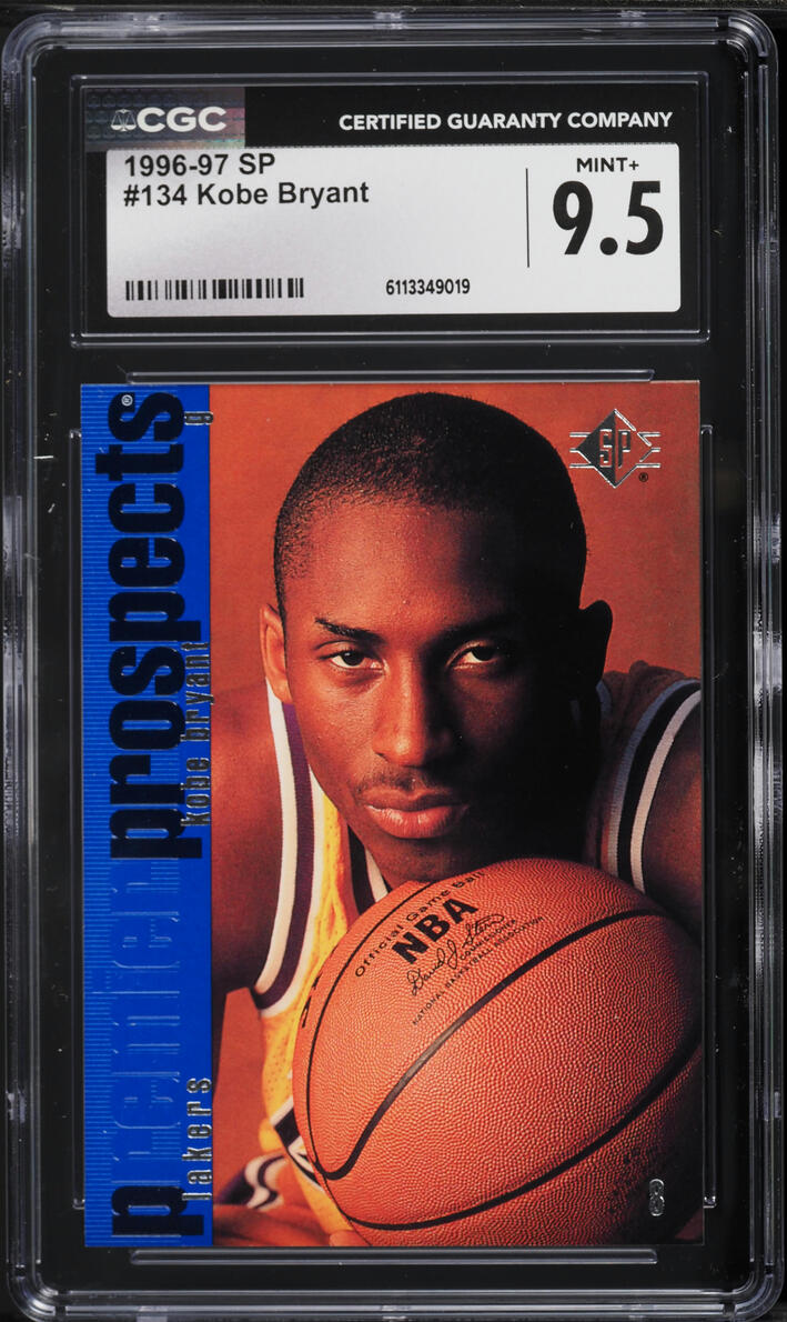 1996 SP Basketball Kobe Bryant ROOKIE #134 CGC 9.5 MINT+