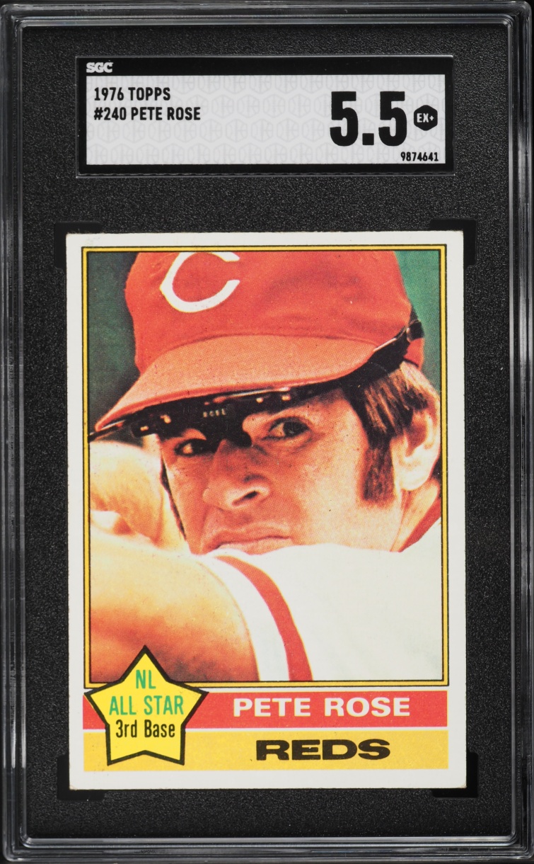 1976 Topps All Star Pete Rose #240 SGC 5.5 EX+