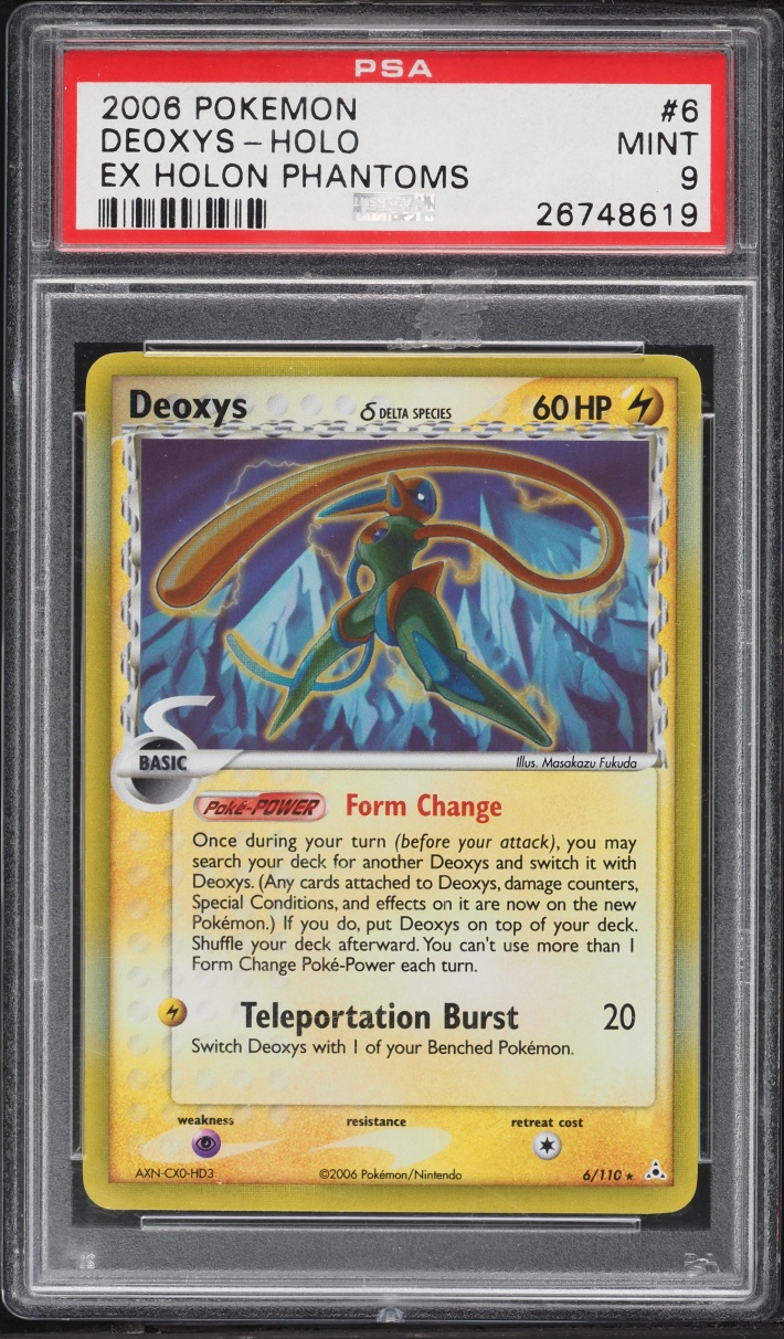 2006 Pokemon EX Holon Phantoms Holo Deoxys #6 PSA 9 MINT
