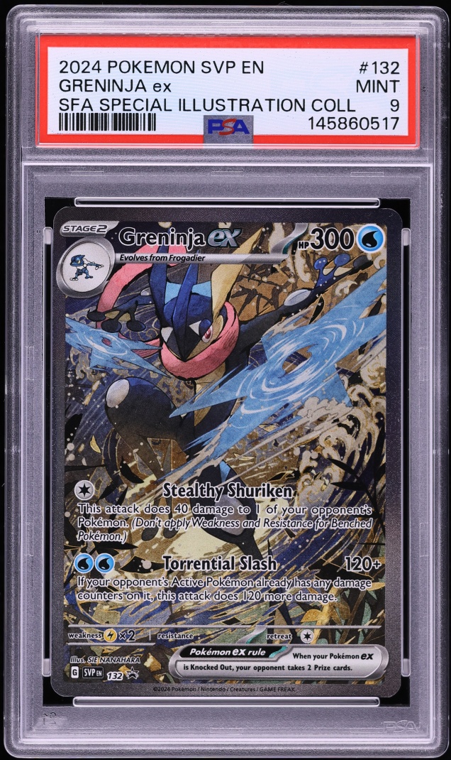 2024 Pokemon Scarlet & Violet Promo Special Illustration Collection Greninja ex #132 PSA 9 MINT