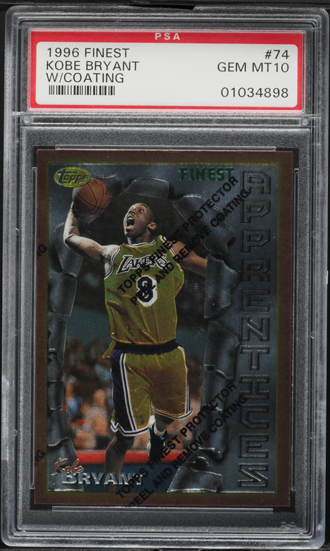 1996 Topps Chrome Refractor Kobe Bryant ROOKIE #138 PSA 9 MINT on