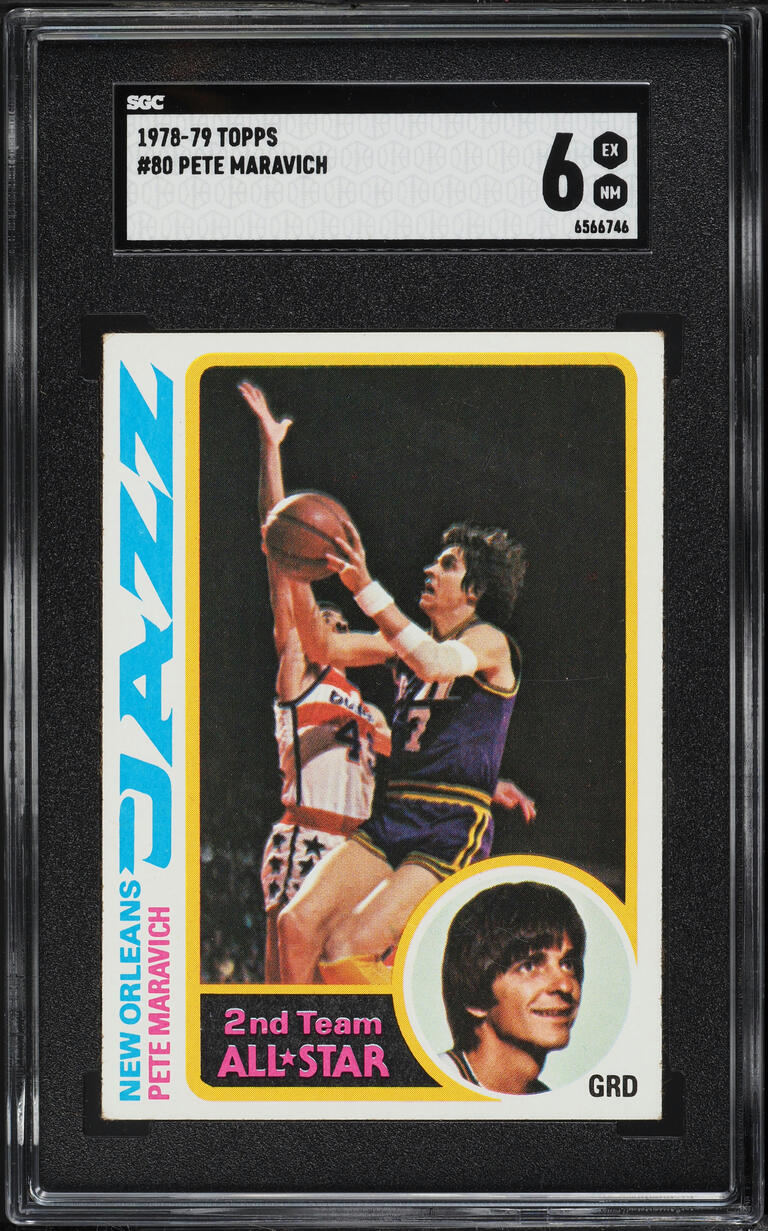 1978 Topps Basketball Pete Maravich #80 SGC 6 EXMT