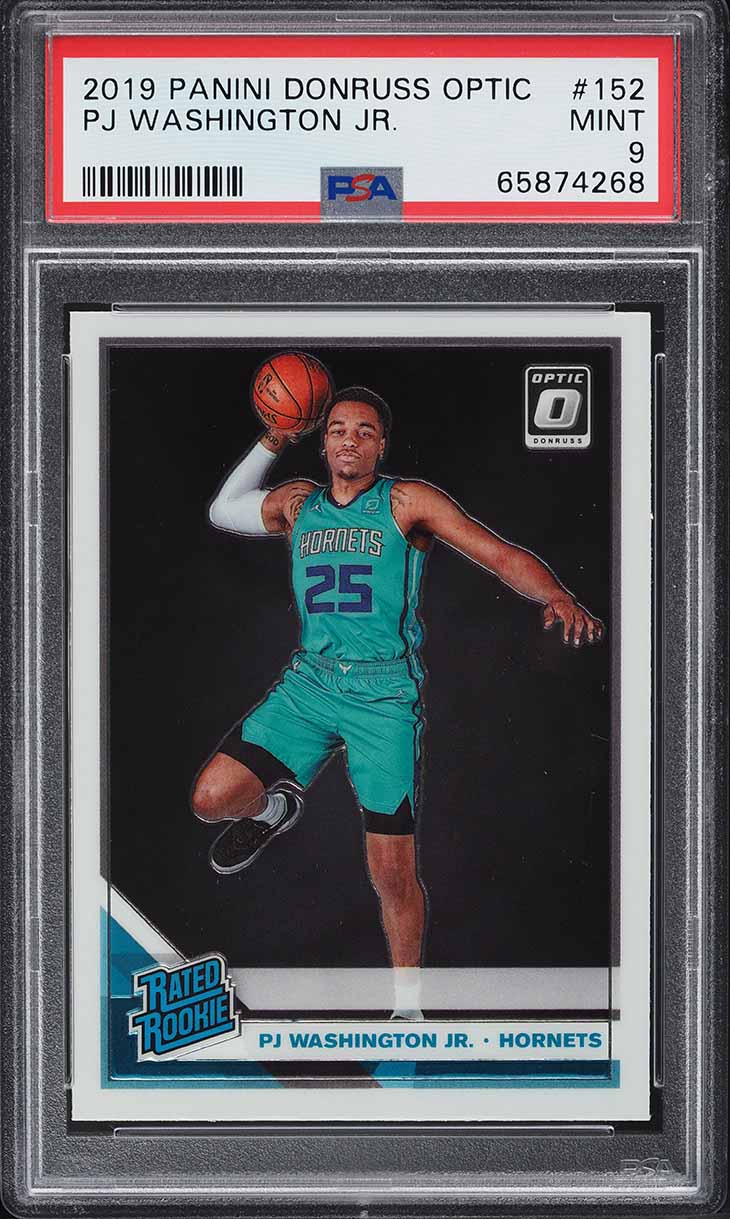 2019 Donruss Optic PJ Washington Jr. ROOKIE #152 PSA 9 MINT - Main Image