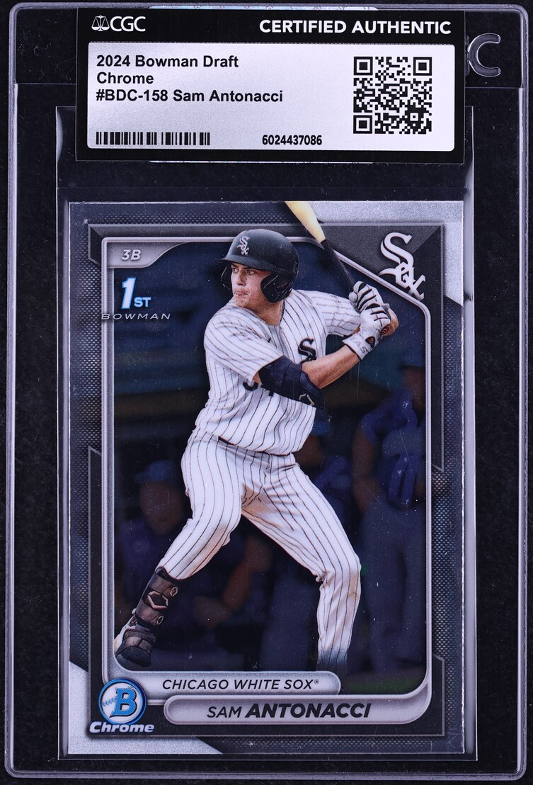 2024 Bowman Chrome Draft Sam Antonacci PROSPECT #BDC-158 CGC AUTH