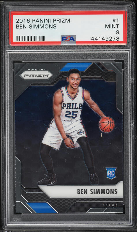 2016 Panini Prizm Ben Simmons ROOKIE #1 PSA 10 GEM MINT on