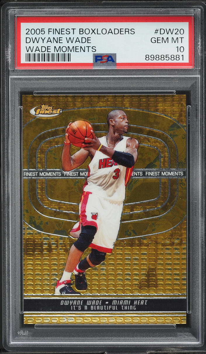 2005 Finest Boxloader Moments Dwyane Wade /399 #DW20 PSA 10 GEM MINT - Main Image