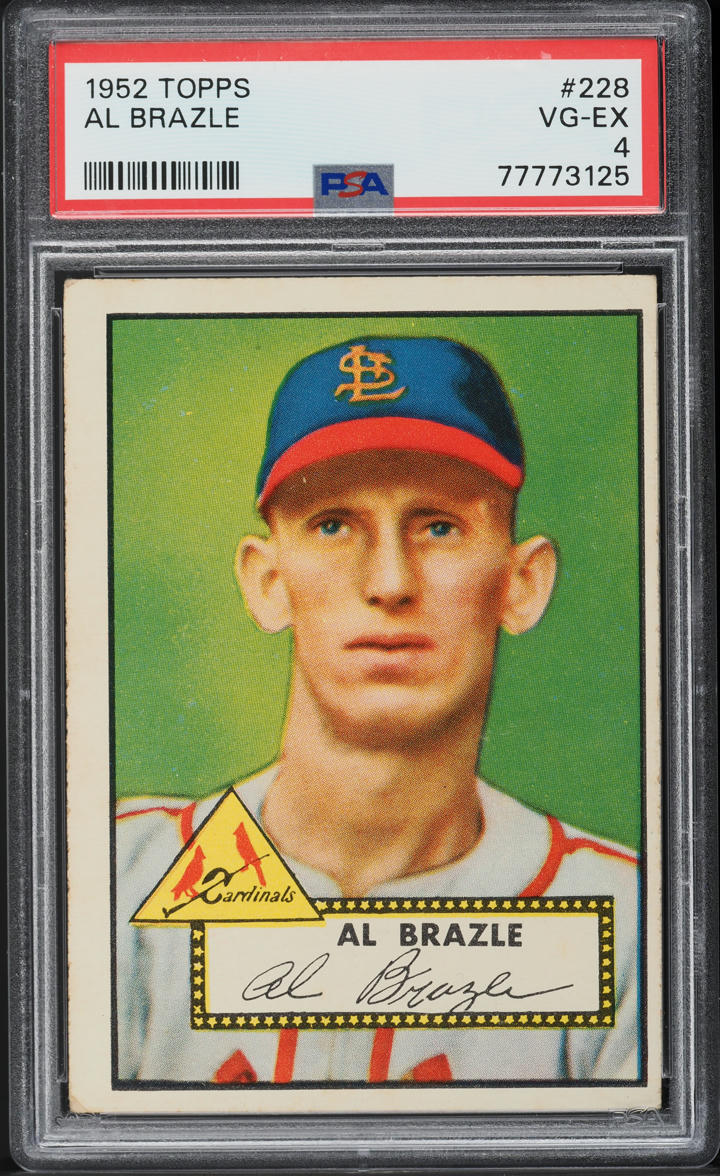 1952 Topps Al Brazle #228 PSA 4 VGEX