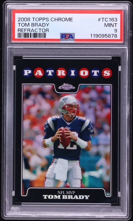 2008 Topps Chrome Refractor Tom Brady #TC163 PSA 9 MINT