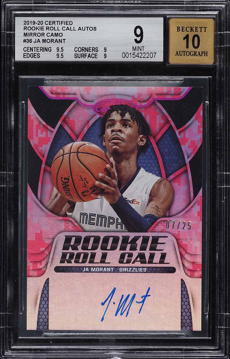 2019 Select Courtside Red Wave Ja Morant ROOKIE #208 PSA 10 GEM