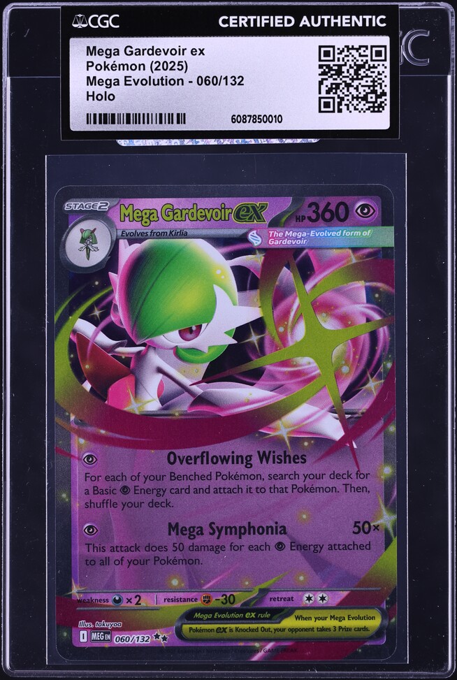 2025 Pokemon Mega Evolution Holo Mega Gardevoir ex #60 CGC 10 GEM