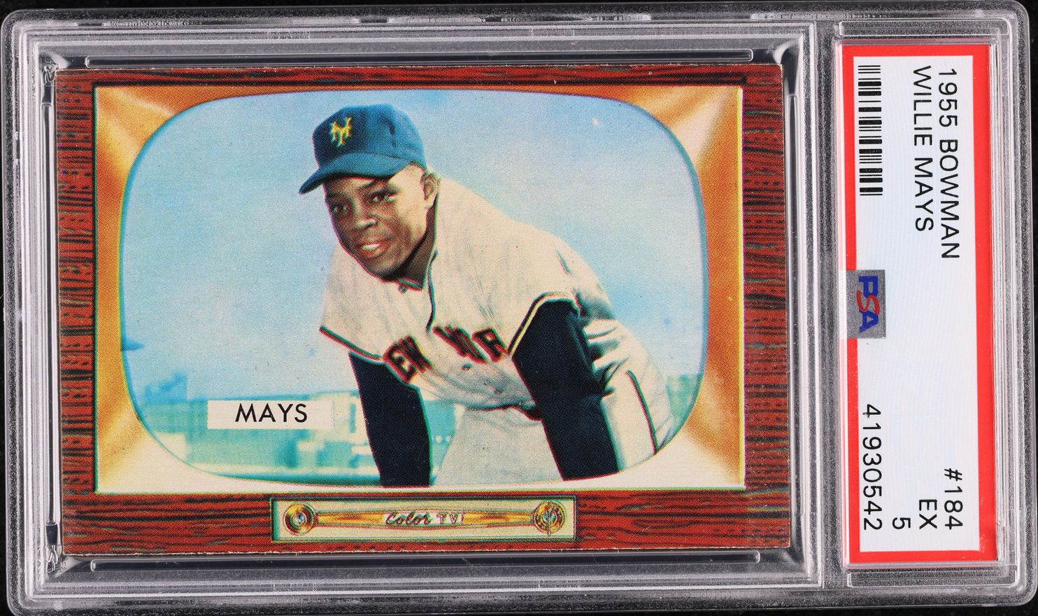 1955 Bowman Willie Mays #184 PSA 5 EX