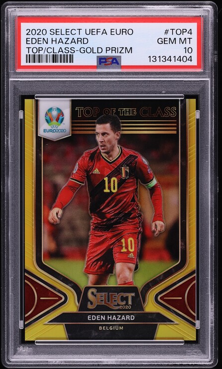2018 Panini Prizm World Cup Silver Prizms Eden Hazard #13 PSA 9