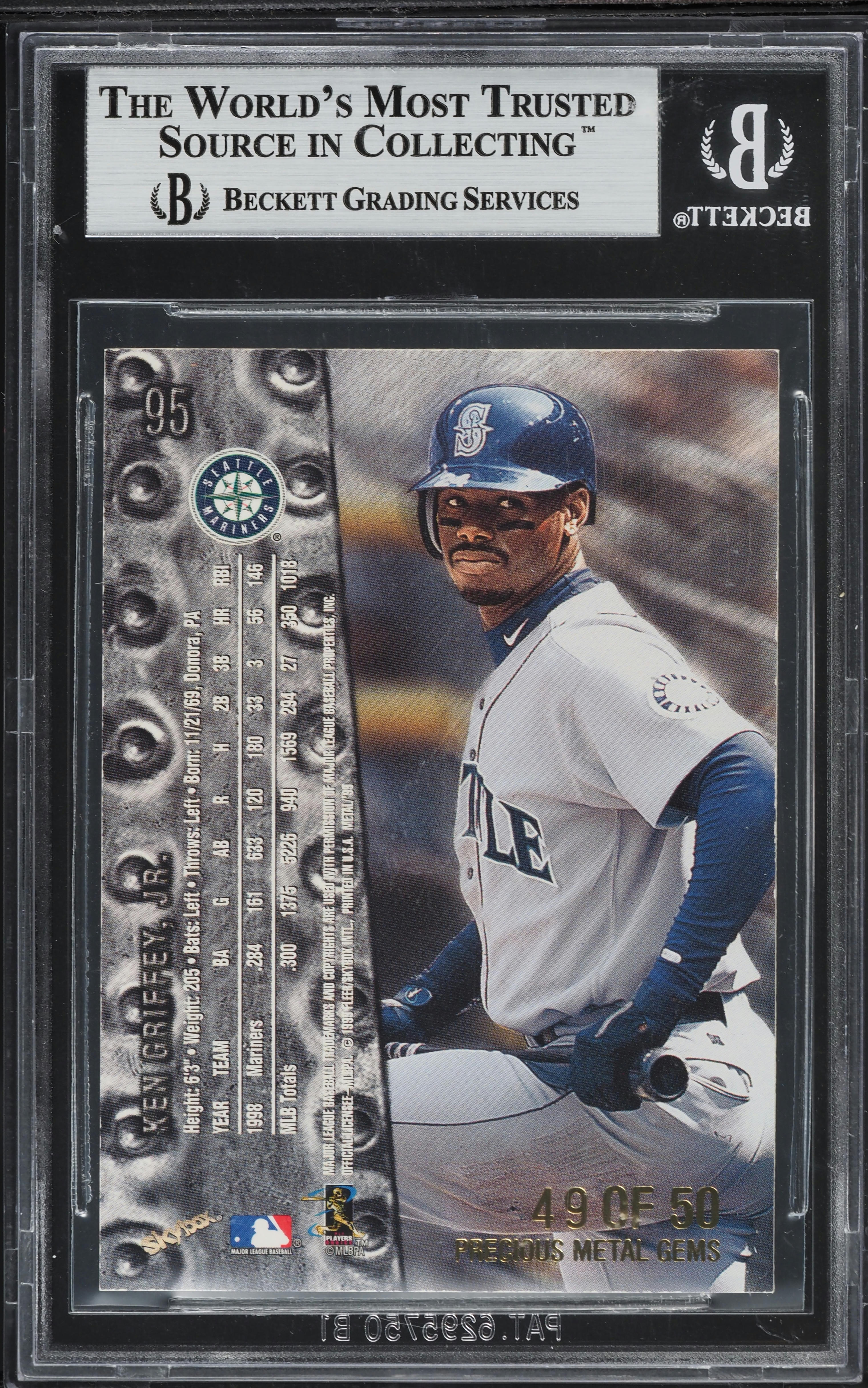 1999 Metal Universe Precious Metal Gems PMG Ken Griffey Jr