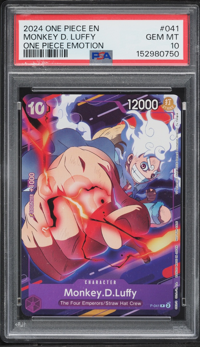 2024 One Piece Promo Emotion Alt Art Monkey D. Luffy #P-041 PSA 10 GEM MINT