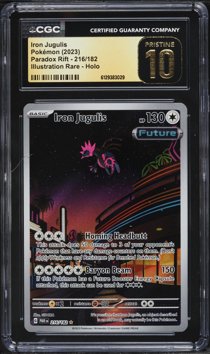 2023 Pokemon Scarlet & Violet Paradox Rift IR Iron Jugulis #216 CGC 10 PRISTINE
