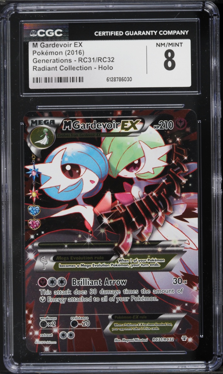 2016 Pokemon XY Generations Radiant Collection Full Art M Gardevoir EX #RC31 CGC 8 NM-MT
