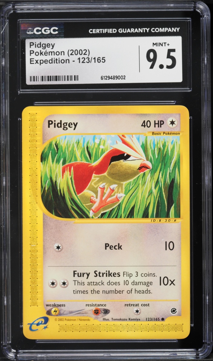 2002 Pokemon Expedition Pidgey #123 CGC 9.5 MINT+