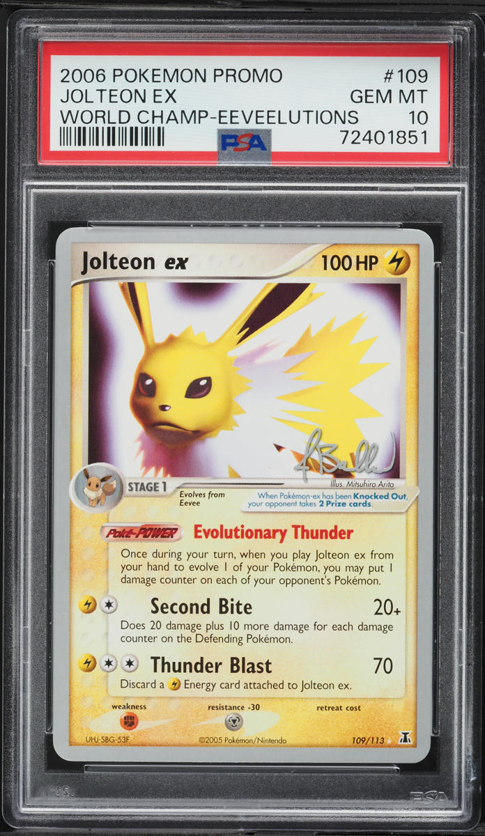2006 Pokemon World Championships Promo Eeveelutions Jolteon ex #109 PSA 10 GEM